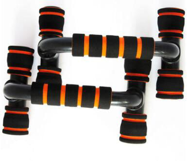 H-shaped push-up stand with sponge grips. Durable ABS trainer for chest and upper-body workouts