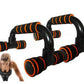 H-shaped push-up stand with sponge grips. Durable ABS trainer for chest and upper-body workouts