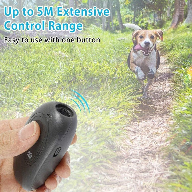 Ultrasonic Dog Repeller & Training Device – Handheld Anti-Bark Deterrent for Safe Pet Training