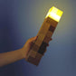 Minecraft LED Torch Lamp – USB Rechargeable Night Light