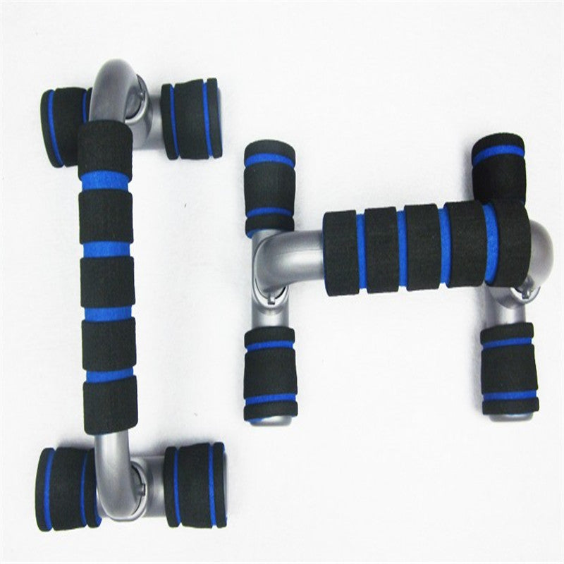 H-shaped push-up stand with sponge grips. Durable ABS trainer for chest and upper-body workouts
