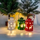Nordic-style LED candle lanterns with soft flickering light. Cozy Christmas and holiday decor electric Candles