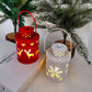 Nordic-style LED candle lanterns with soft flickering light. Cozy Christmas and holiday decor electric Candles