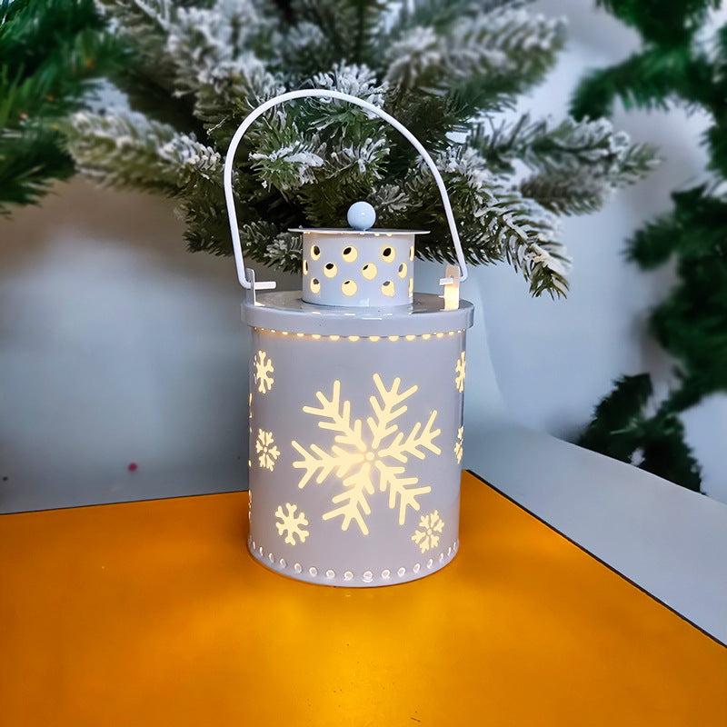 Nordic-style LED candle lanterns with soft flickering light. Cozy Christmas and holiday decor electric Candles